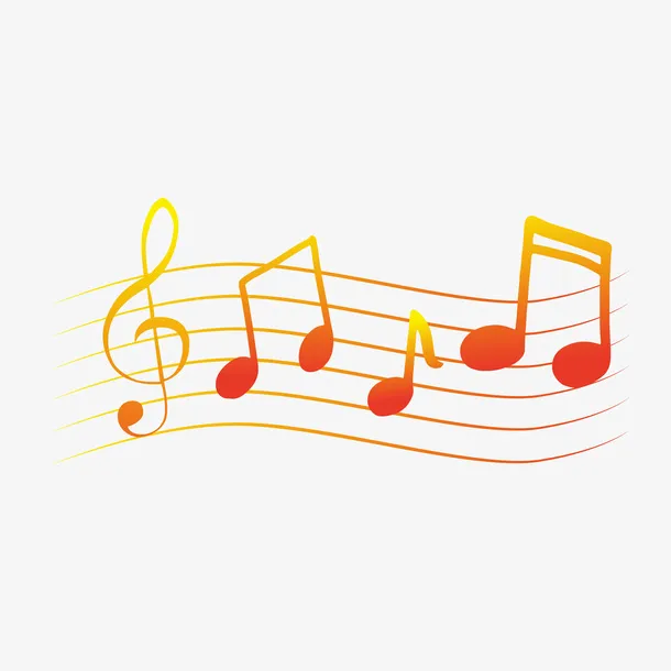 矢量免扣卡通音符免抠