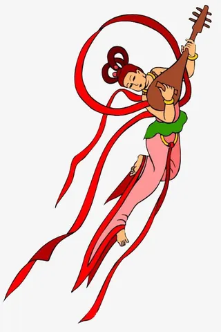 卡通古代嫦娥免抠