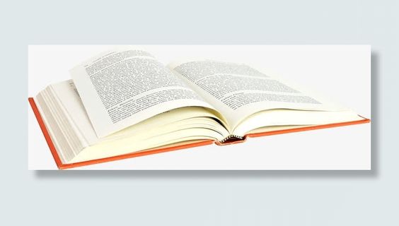 学习书本翻页纸张免抠