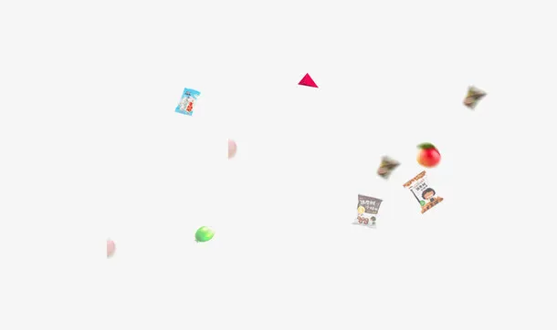 漂浮的零食免抠