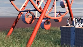 C4D渲染浪漫摩天轮高清