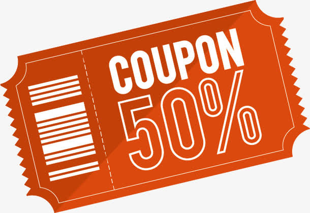 代金劵优惠卡设计矢量素材免抠