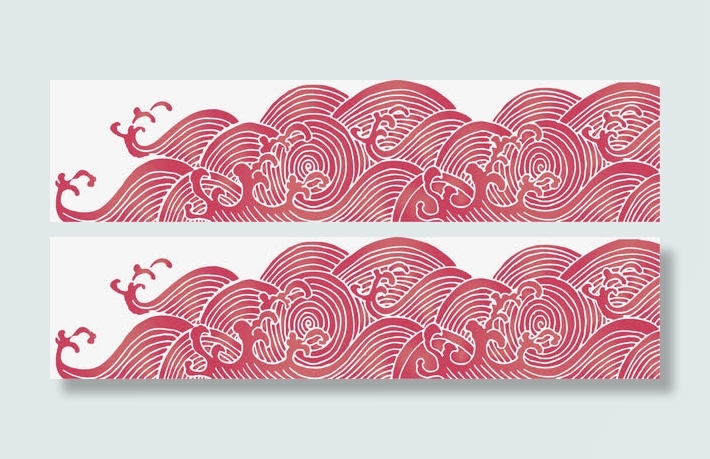 矢量图翻滚的海浪免抠
