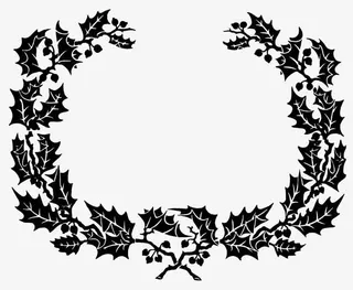 卡通手绘藤蔓边框免抠