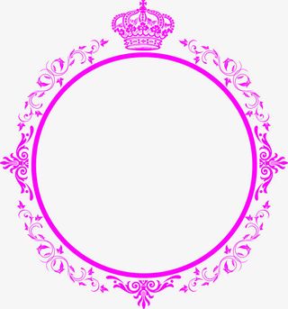 皇冠花环婚庆圆形免抠