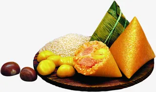 立体养生食材粽子免抠