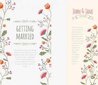 婚礼信纸矢量素材免抠