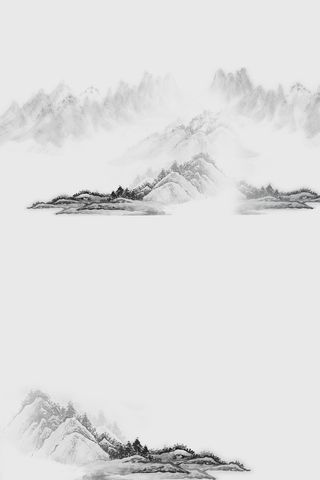 水墨山水海报背景高清