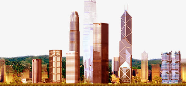 户外高楼现代风景免抠