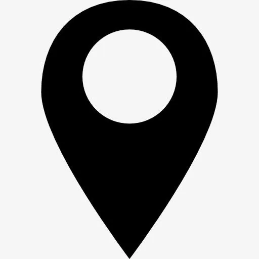 占位符黑色形状定位地图图标免抠