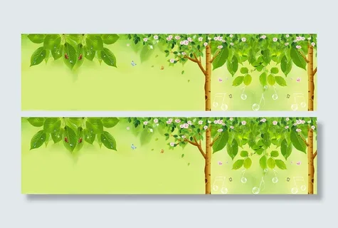 可爱风 卡通 banner背景高清