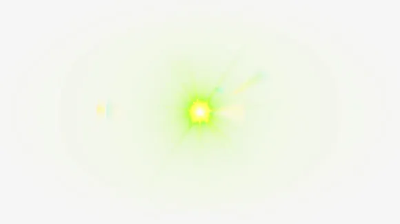 白光黄色光晕素材免抠