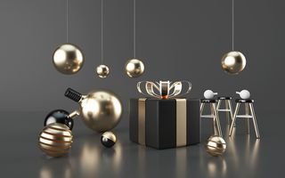 C4D，黑金，舞台，高端高清