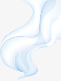 蓝色卡通气体免抠