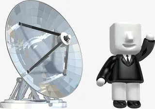 创意现代科技雷达卫星全方位监控免抠