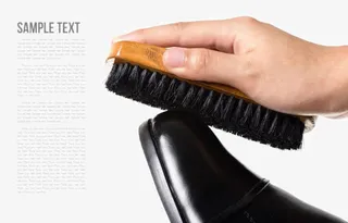 鞋油鞋刷皮鞋免抠