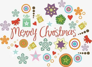 卡通雪花设计免抠