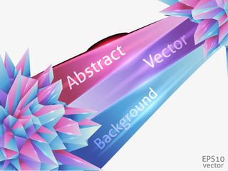 色彩斑斓的立体背景