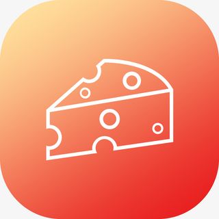 图标 奶酪 渐变 暖色免抠