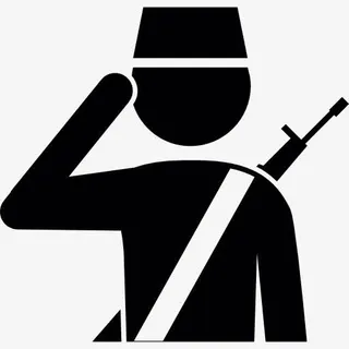 士兵敬礼图标免抠