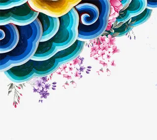 卡通手绘传统祥云免抠
