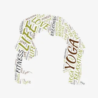 抽象做瑜伽的女人免抠图免抠