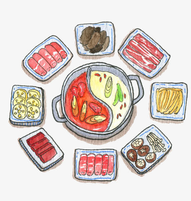 火锅材料免抠
