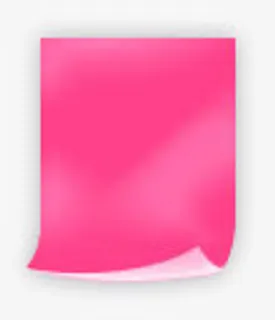 手绘粉色纸张海报免抠