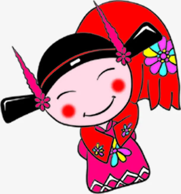 中式背媳妇新郎新娘免抠