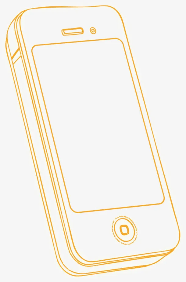 手绘卡通手机装饰海报设计免抠