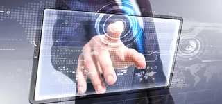 商务科技触摸背景高清