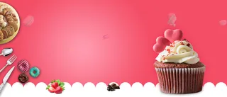 517美食节甜点粉色背景高清