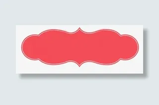 边框红色云朵png素材免抠