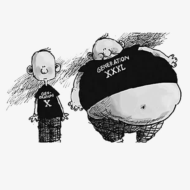 胖瘦对比免抠