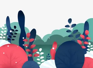 简约小清新春天海报免抠