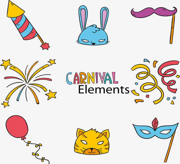 小兔子派对帽免抠