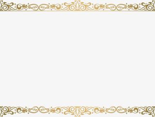 金色藤蔓框架免抠