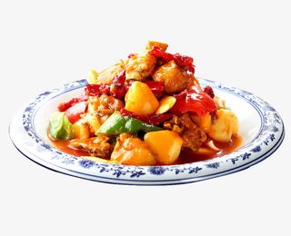 新疆大盘鸡免抠