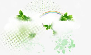 春天清新树叶免抠