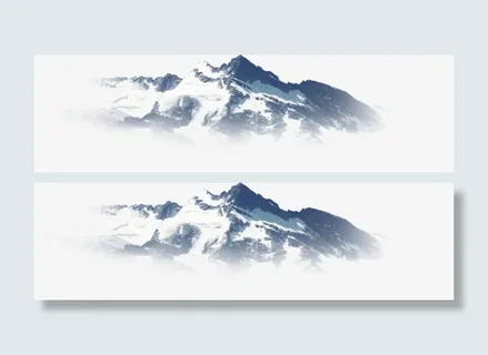 雪山山顶海报背景