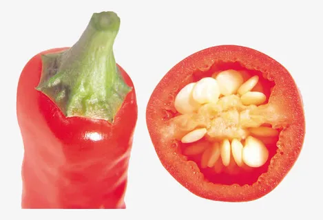 新鲜美味的红椒免抠