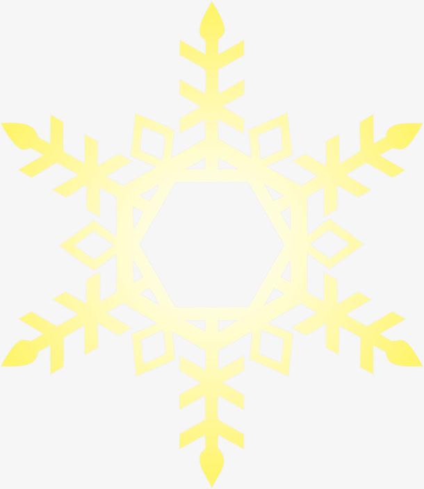 金色雪花大雪素材免抠