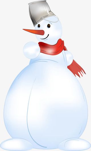 卡通雪人免抠