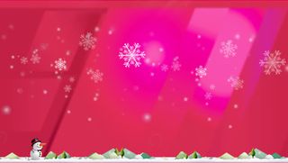 粉色雪花电商海报免抠