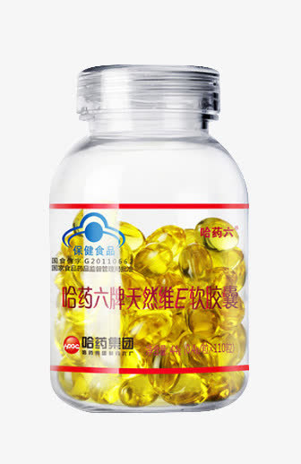 哈药六牌天然维E胶囊免抠