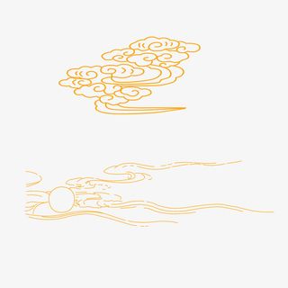 祥云装饰图案装饰元素中式祥云复古祥云免抠