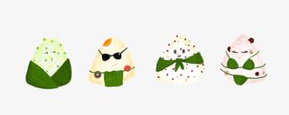 端午粽子四兄弟免抠