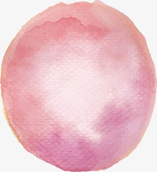 淡粉色圆形水彩底纹免抠