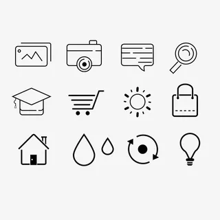 生活实用小图标免抠