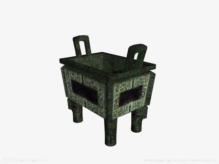 青铜器四方鼎免抠